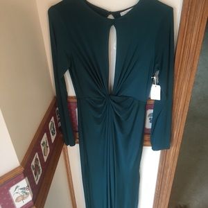 Floor Length Formal Teal Dress